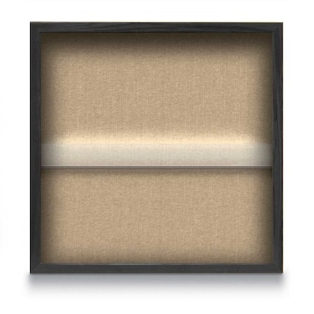 Outdoor Enclosed Combo Board,48x36,Bronze Frame/Grey & Forbo